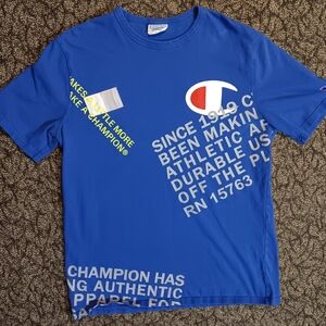 Champion Royal Blue Graphic Tee